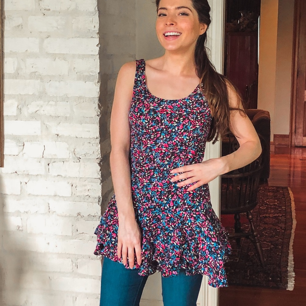 Free People Floral Tunic 🌷🌹🌺🌞